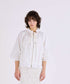 【予約】pleats sheer dolman blouson