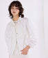 pleats sheer dolman blouson