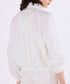 pleats sheer dolman blouson