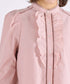 modern sleeve jabot blouse