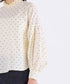 tuck frill volume sleeve blouse