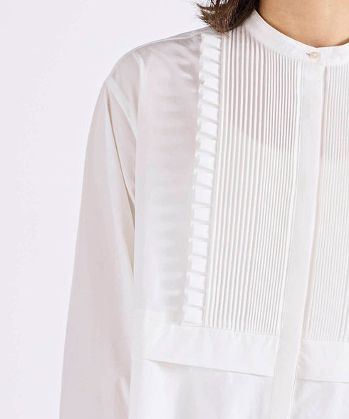 【online限定】tuck frill flare shirt