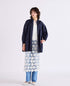 【予約】shirring gather embroidery midi-blouson