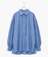 <8/28発売>denim tuck frill modern volume shirt