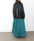 sheer velour flare skirt