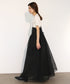 sheer starched cotton 2way cami skirt