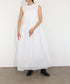 sheer starched cotton 2way gather dress