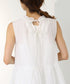 sheer starched cotton 2way gather dress