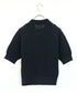 diamond openwork polo knit