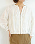 reversible sheer lace blouson
