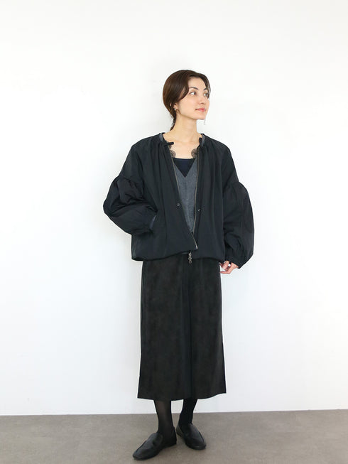 2way length taffeta blouson
