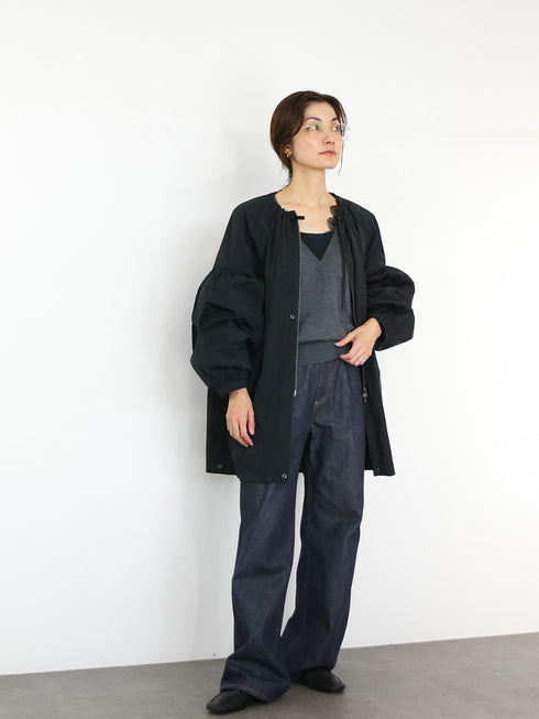 2way length taffeta blouson