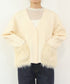 shaggy pocket milano rib jacket