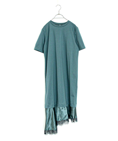 eyelash lace hem cut-one-piece