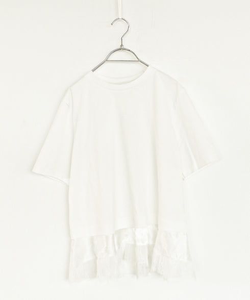 eyelash lace hem cut-sew
