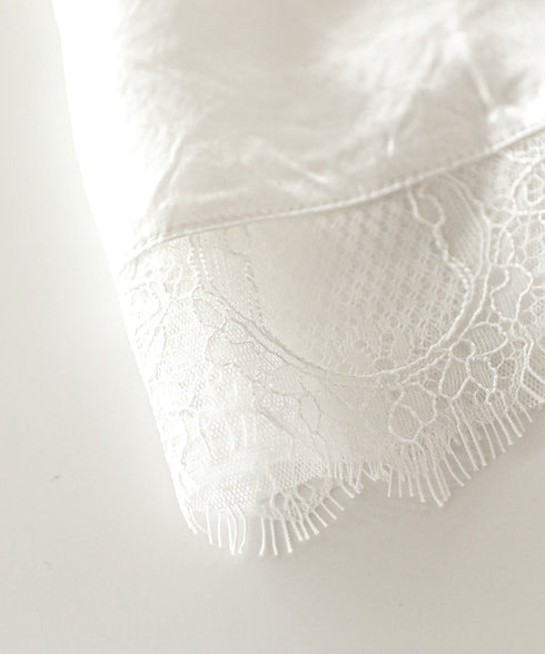eyelash lace hem cut-one-piece