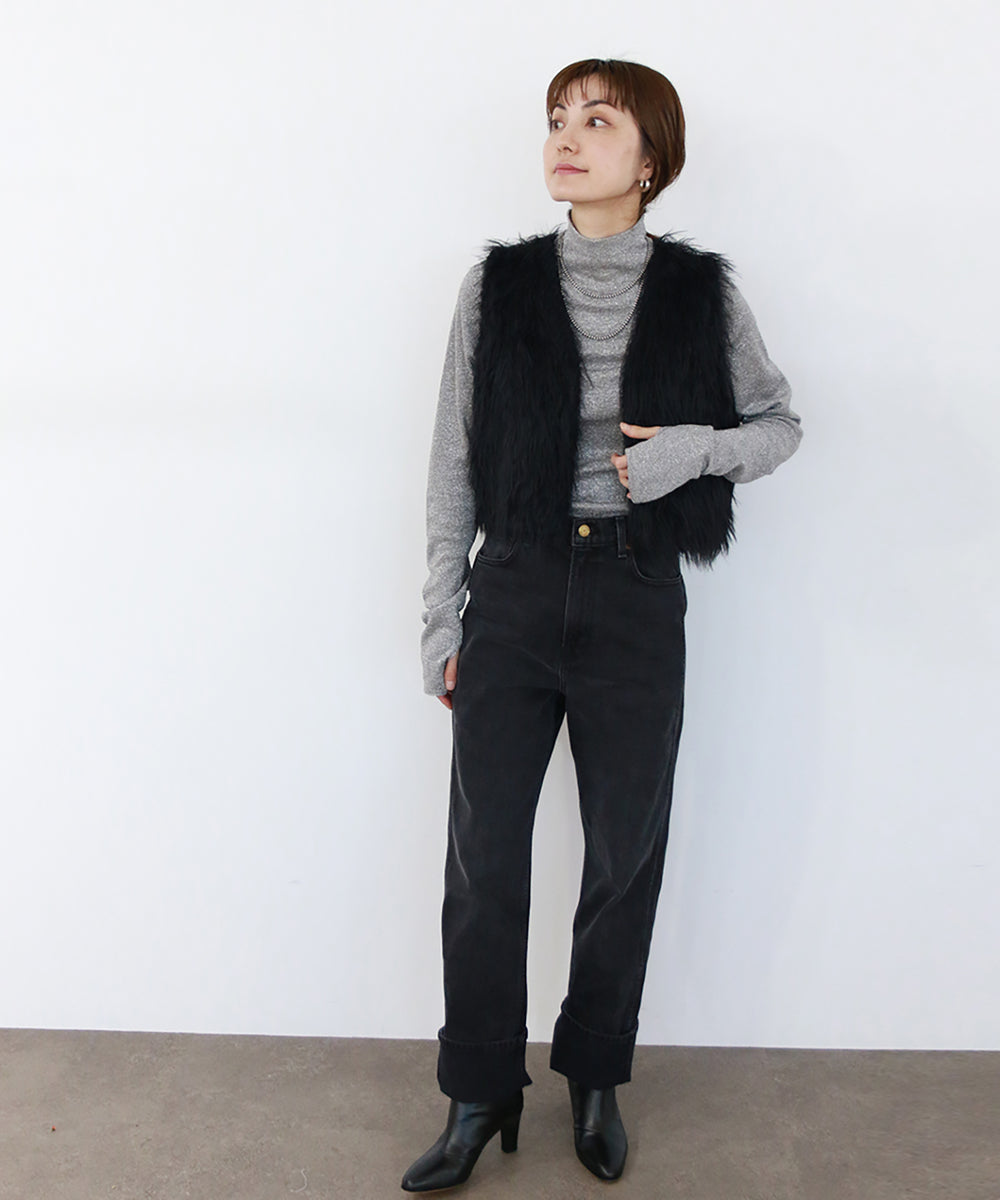shaggy knit 2way vest – MARILYN MOON OFFICIAL ONLINE SHOP