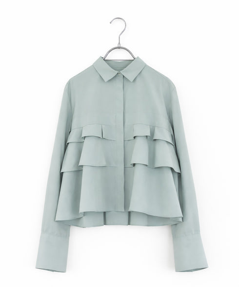 layered raffle blouse