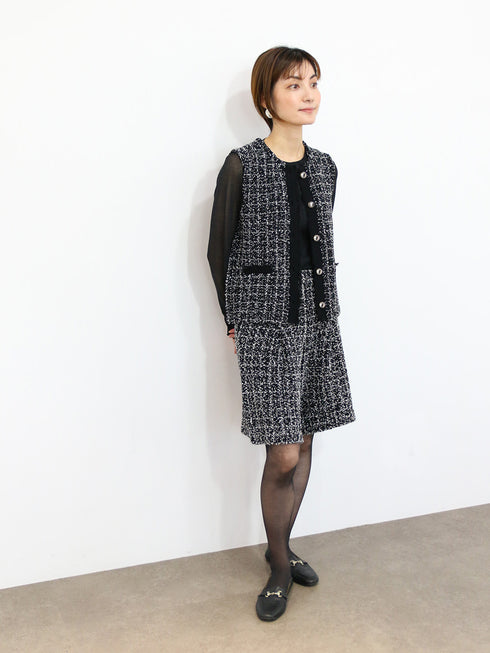 【SOI-MeME】tweed knit short pants