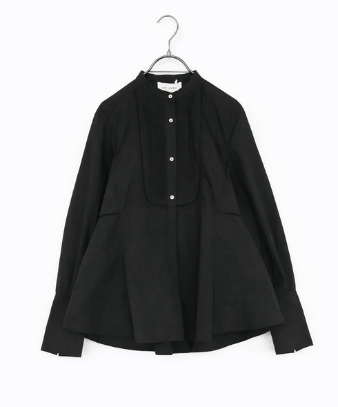 pin tuck bosom embroidery blouse