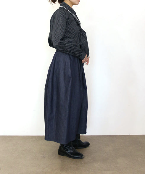 <8/28発売>denim barrel skirt