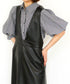 modern strip volume sleeve shirt