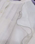 sheer raffle pintuck blouse