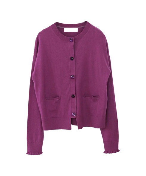 cotton cashmere bijou cardigan