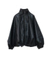 eco leather tuck blouson