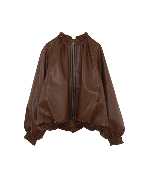 soft eco-leather blouson