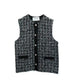 【予約】tweed knit fringe vest