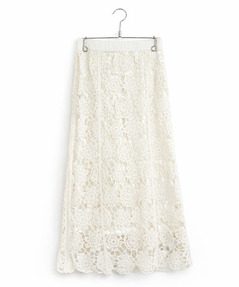 crochet knit skirt