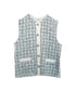 【予約】tweed knit fringe vest