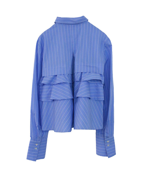 layered raffle blouse