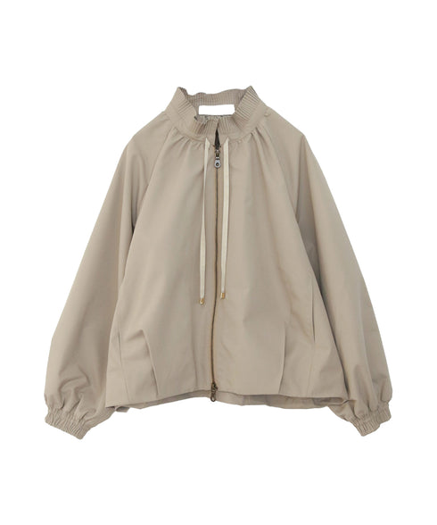 pleats twill blouson