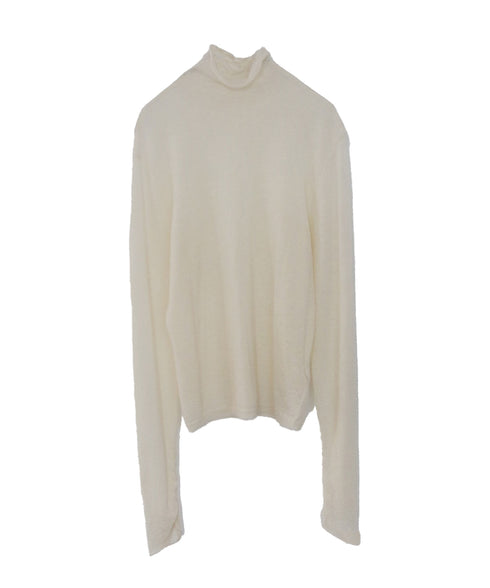 16g sheer wool high neck knit