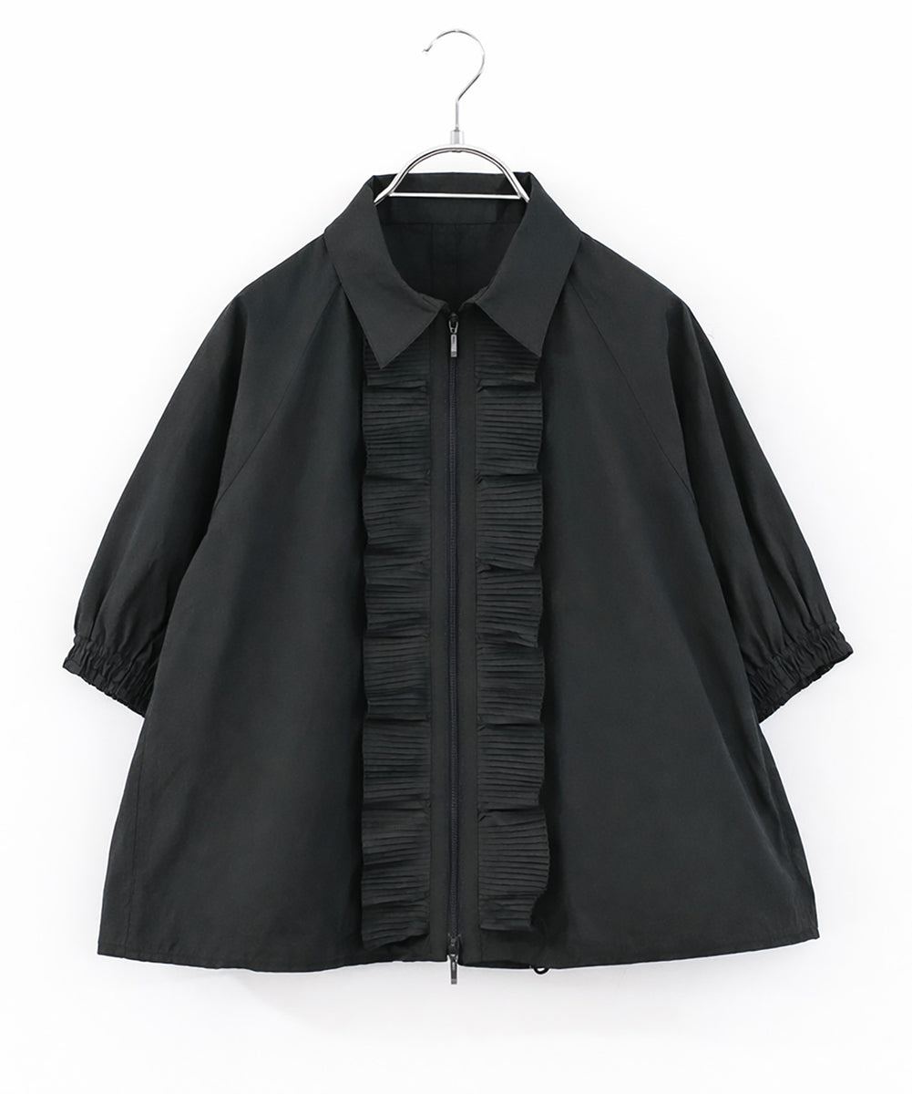 sheer pleats half sleeve blouson – MARILYN MOON OFFICIAL ONLINE SHOP