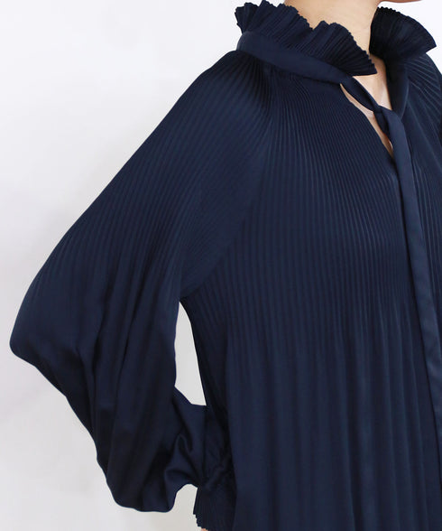 accordion pleats dress