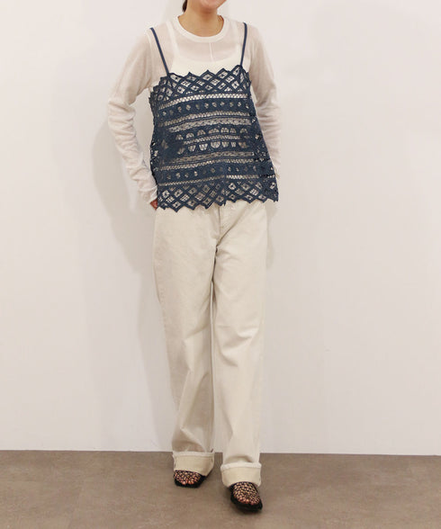 batten lace camisole