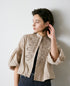 【SOI-MeME】diamond tuck embroidery blouse