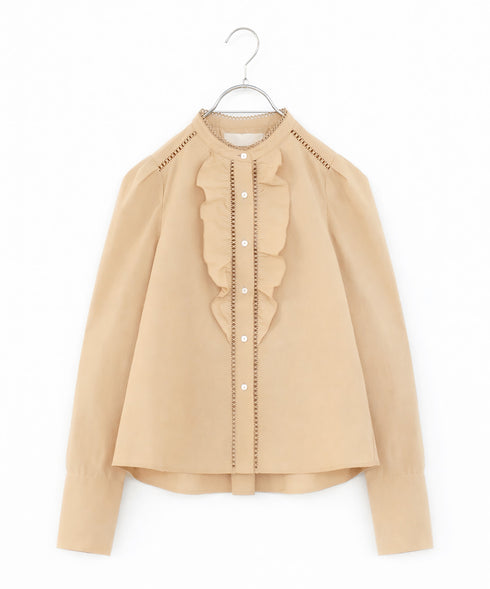 modern sleeve jabot blouse