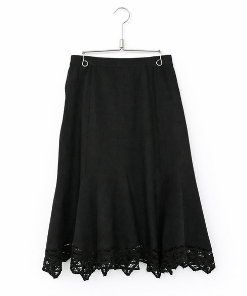 【SOI-MeME】batten lace handkerchief heme skirt