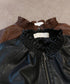 soft eco-leather blouson