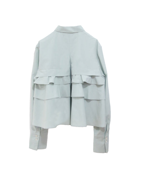 layered raffle blouse