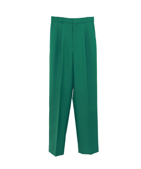 wool saxony straight pants