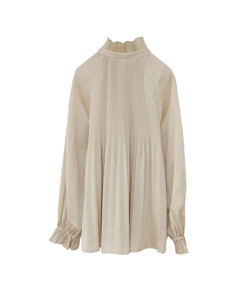 accordion pleats blouse