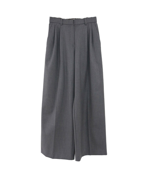 warm pinstripe suspender pants