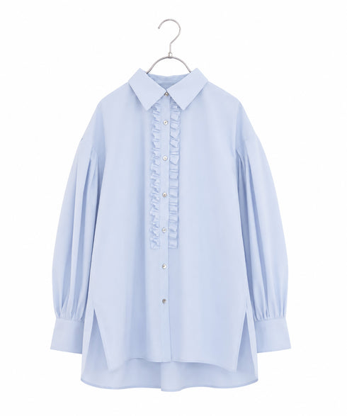 tuck frill modern volume shirt