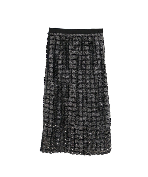 【SOI-MeME】pearl lame lace skirt
