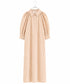 modern strip volume sleeve dress